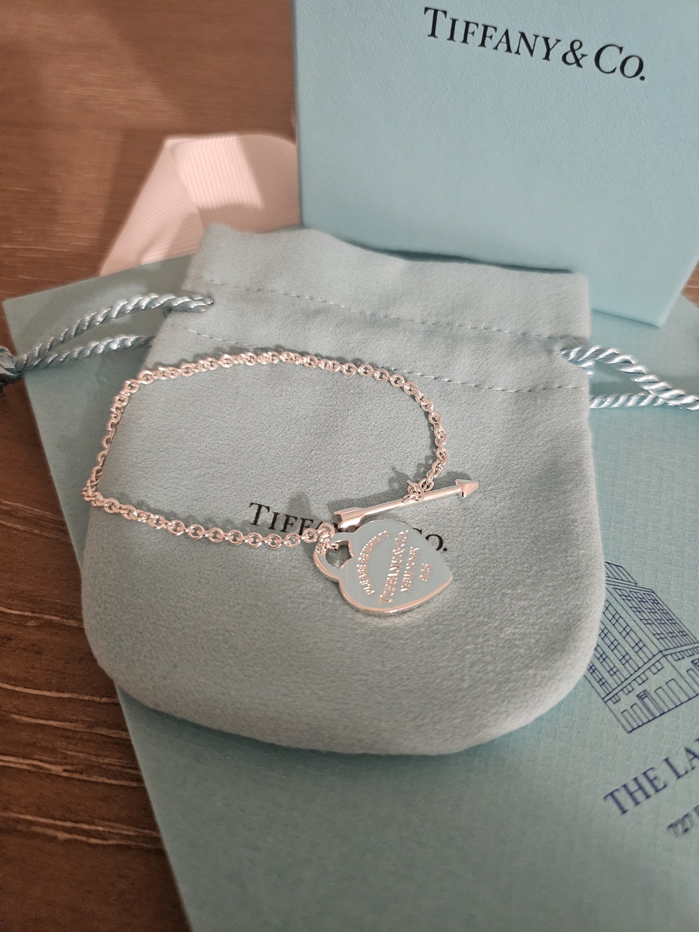 Tiffany & Co. Sterling Silver Heart and Arrow Toggle Bracelet - Silver
